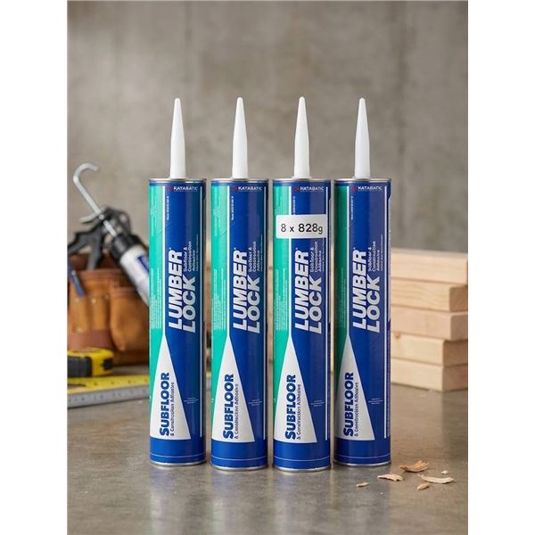 8 Tubes Lumber Lock Subfloor Adhesive 828g