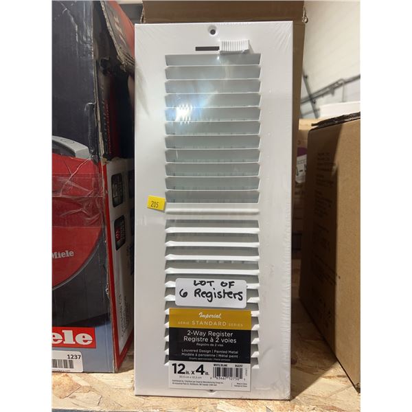 6 Imperial 2-Way Registers