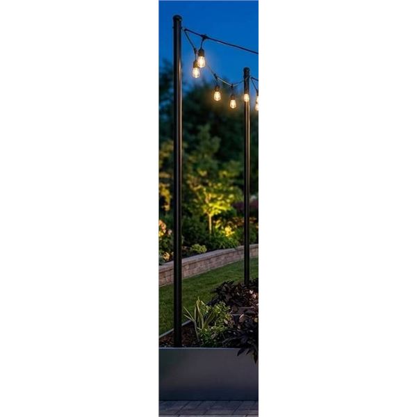 Holiday Styling String Light Poles, 9ft, 2pk