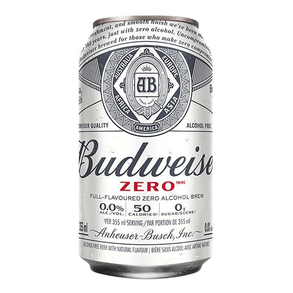 Budweiser Zero 30-Pack 355ml Cans