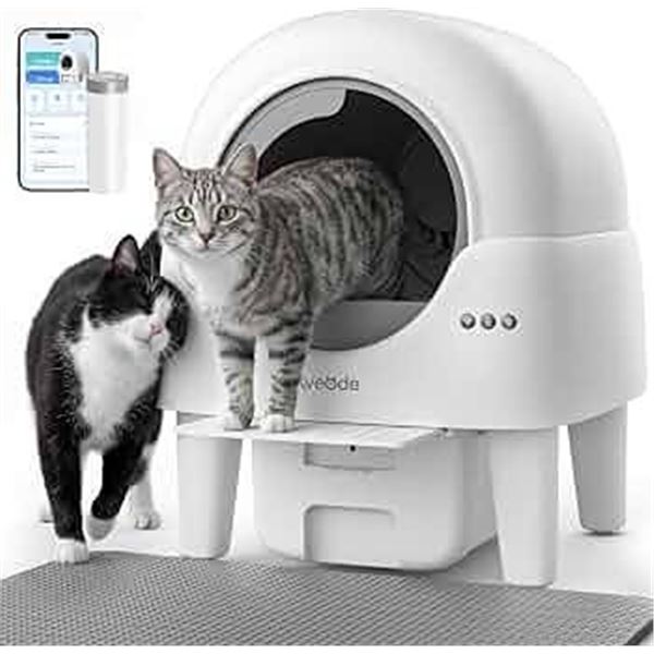 Kveode Self Cleaning Litter Box White