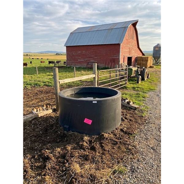 Large Black Polyethylene Tank 47" x 26"