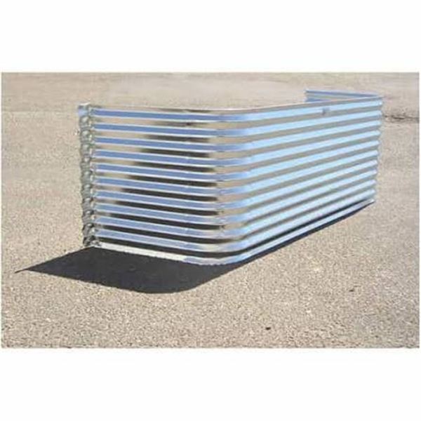 10 Corrugated Metal WINDOW WELL Panels 49" x 22"