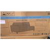 Image 3 : NEW in box Brown Leather Sectional Sofa with Chaise, 94" x 57"