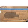 Image 5 : NEW in box Brown Leather Sectional Sofa with Chaise, 94" x 57"
