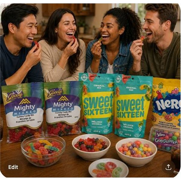 Candy Assortment: Mighty Marked & Sweet Sixteen 12 Assorted Bags