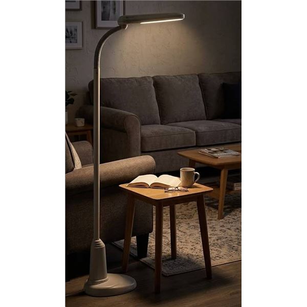 OttLite 24W Classic Floor Lamp, grey