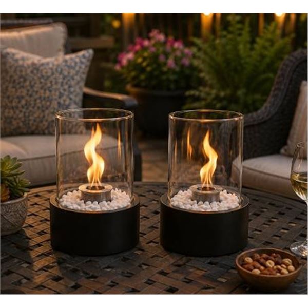 2 JHY Design Tabletop Fireplaces