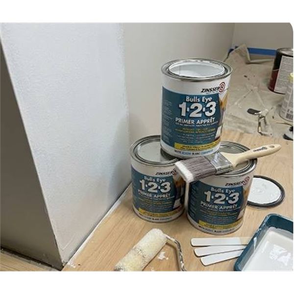Zinsser Bulls Eye 1-2-3 Primer 3x946ml