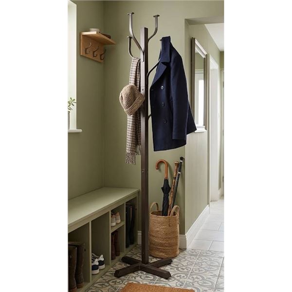 Metal Coat Rack, 70 Inches Tall