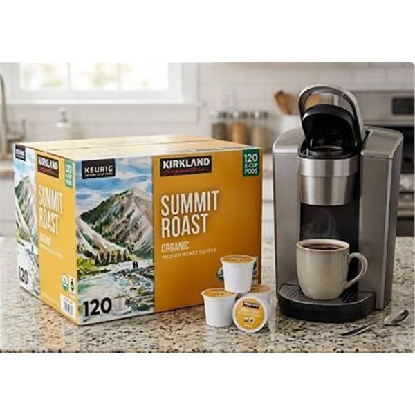 Kirkland Signature Organic Summit Roast K-Cup Aprox 120 Count