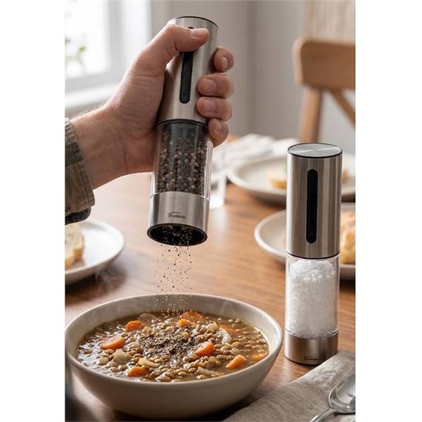 Trudeau OneTouch Electric Salt & Pepper Mills