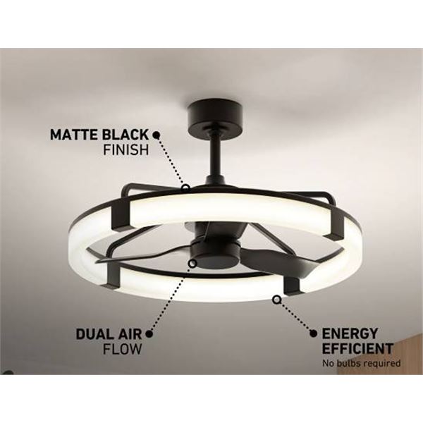 Ceiling Fan With Integrated LED Light