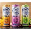 Image 1 : White Claw Zero Non-Alcoholic Hard Seltzer assortedÂ  12x355 mL