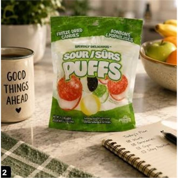 Weirdly Delicious Sour Puffs Freeze Dried 12x34g