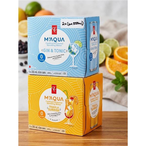 M'Aqua Cocktail Flavored Sparkling Water Set