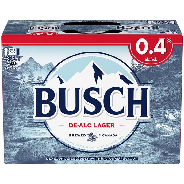 Busch De-ALC Lager 12-Pack 355ml Cans