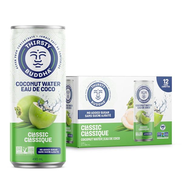 Thirsty Buddha Coconut Water 12 x 490ml