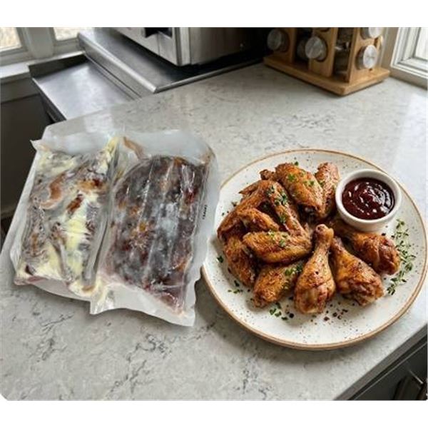 Seasoned Duck Wing Drummettes, Fully Cooked 1kg