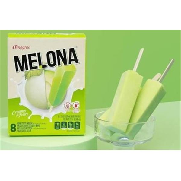 Lot of 3 - Binggrae Melona Melon Ice Bar 8-Pack (560ml)