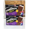 Image 2 : Lot of 2 - Chapman's Super Sandwich Frozen Yogurt 12 x 120ml Vanilla