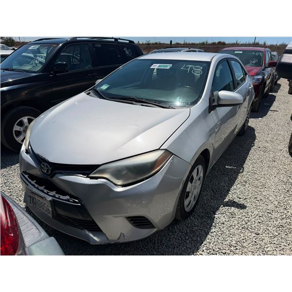 TOYOTA COROLLA 2015 T
