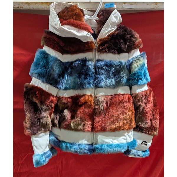 NWT - JET SET Paola Multi Faux Fur Ski Jacket - Size 1