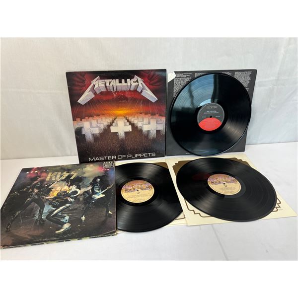Metallica & Kiss Record Albums