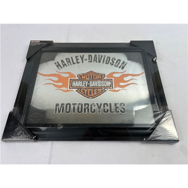 Harley Davidson Framed Mirror