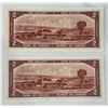 Image 2 : 2 - 1954 CAD Two Dollar Bills