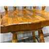 Image 3 : Wooden Swivel Bar Stool