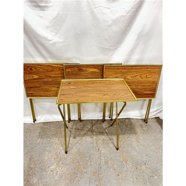 Set of Four TV Dinner Trays