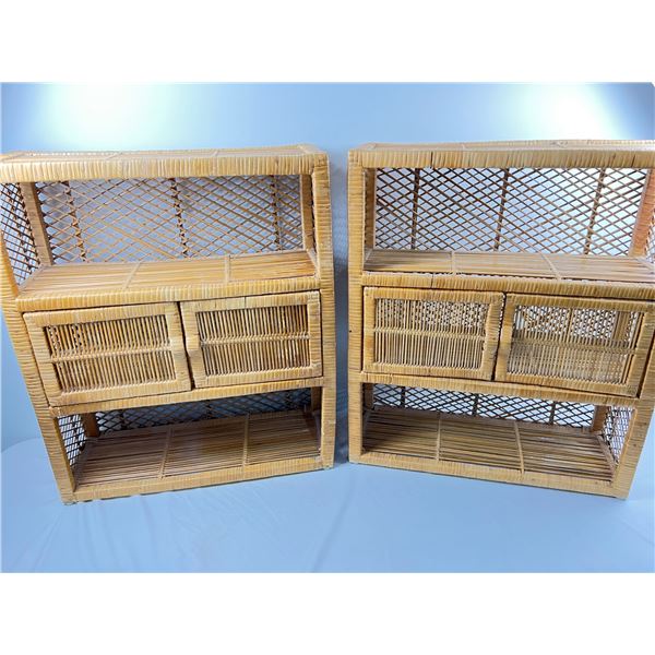 Wicker Storage Shelfs