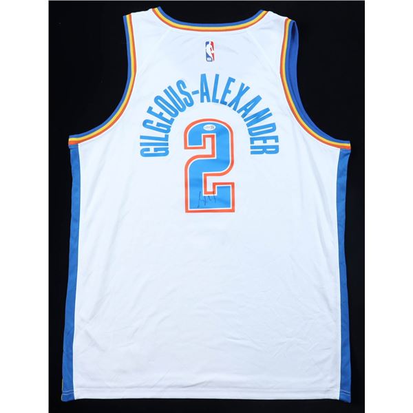 SHAI GILGEOUS ALEXANDER SIGNED OKLAHOMA CITY THUNDER BASKETBALL JERSEY - JSA COA