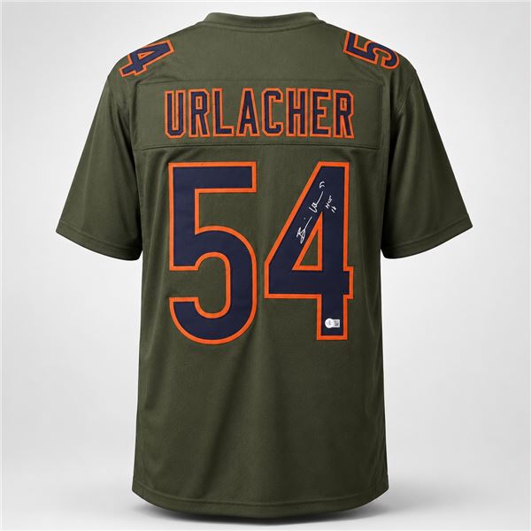 BRIAN URLACHER SIGNED FOOTBALL JERSEY - BECKETT COA