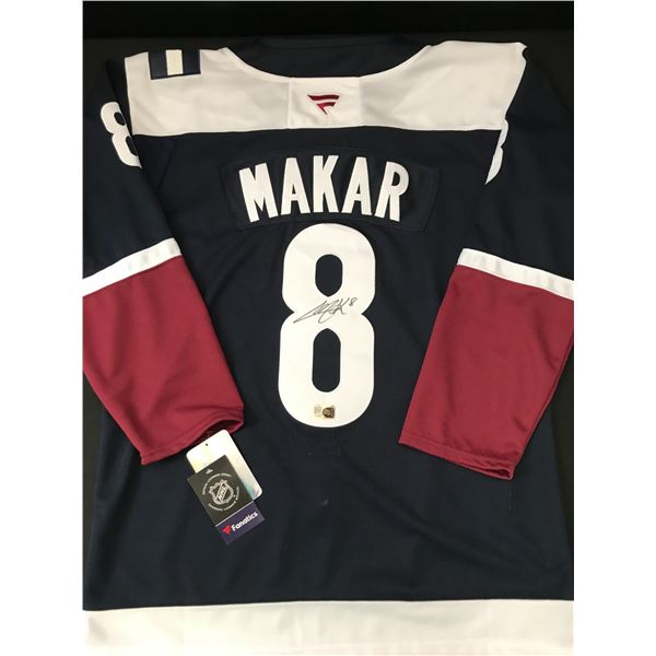 CALE MAKAR SIGNED COLORADO AVALANCHE CUSTOM HOCKEY JERSEY - ELITE COA