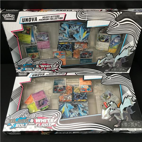L OT OF 2 POKEMON TCG BLACK BOLT AND WHITE FLAIR BOXES - BULK