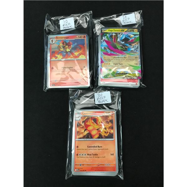 LOT OF 90 POKEMON TCG PITCH BLACK TRADING CARDS