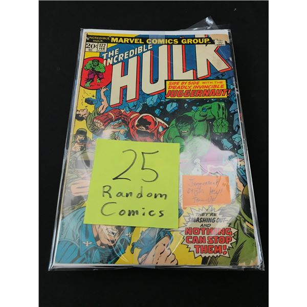 LOT OF 25 RANDOM COMICS