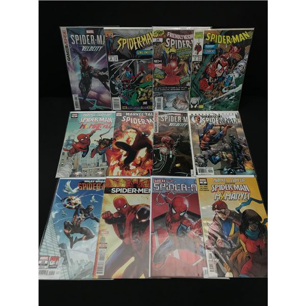LOT OF 12 SPIDERMAN COMICS - MARVEL COMICS