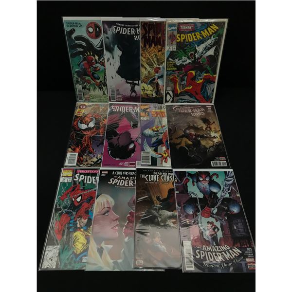 LOT OF 12 SPIDERMAN COMICS - MARVEL COMICS