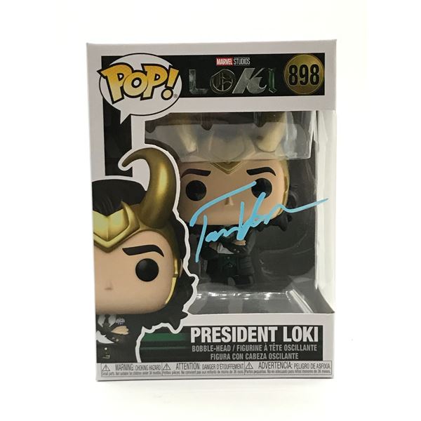 TOM HIDDLESTON SIGNED LOKI FUNKO POP - KB COA