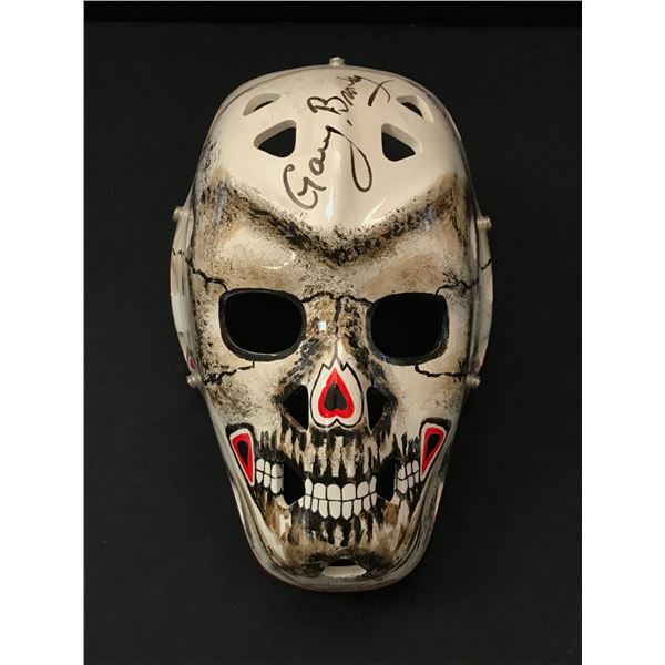GARY BROMLEY SIGNED LTD EDITION TOM DELUCA FIBERGLASS GOALIE MASK