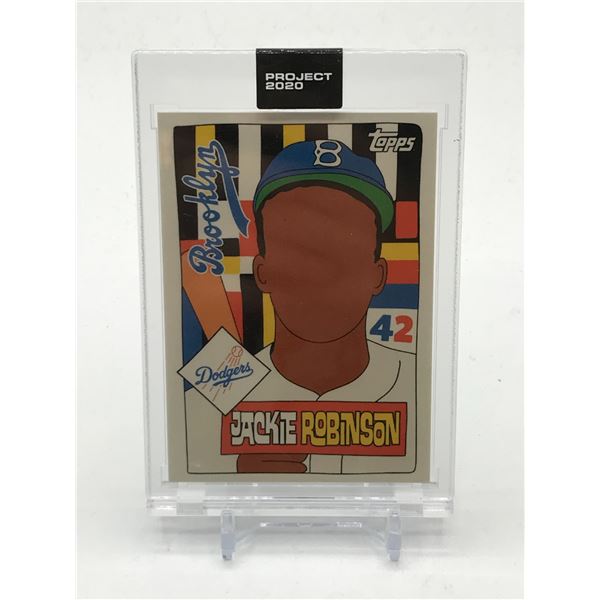 TOPPS PROJECT 2020 JACKIE ROBINSON BASEBALL TRADING CARD