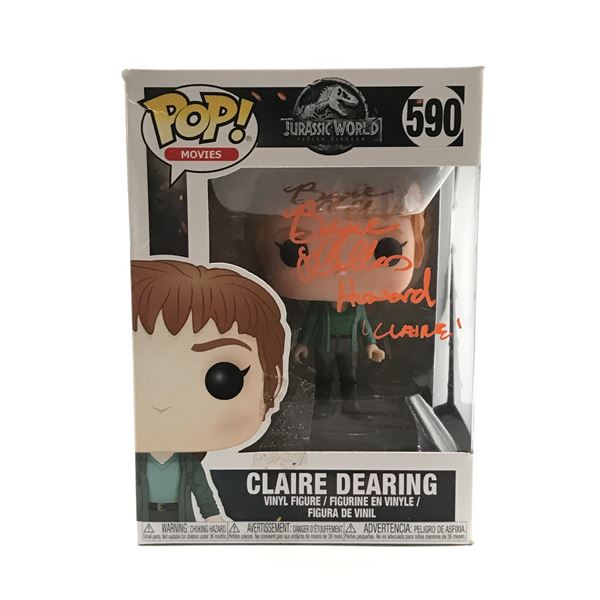 BRYCE DALLAS HOWARD SIGNED JURASSIC PARK FUNKO POP - WWOC COA