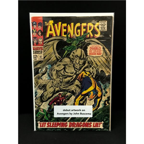 THE AVENGERS #41 DEBUT ARTWORK BY JOHN BUSCEMA - MARVEL COMICS