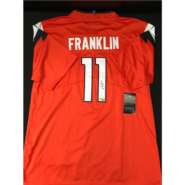 TROY FRANKLIN SIGNED DENVER BRONCOS CUSTOM JERSEY - ELITE SPORTS COA