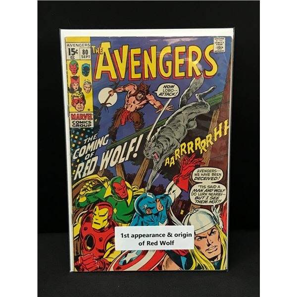 THE AVENGERS #80 1ST APP & ORIGIN OF THE RED WOLF - MARVEL COMICS