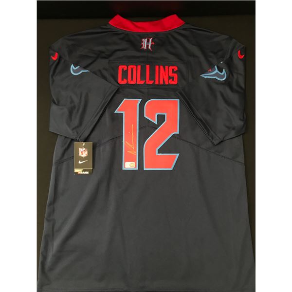 NICO COLLINS SIGNED HOUSTON TEXANS CUSTOM JERSEY - ELITE SPORTS COA