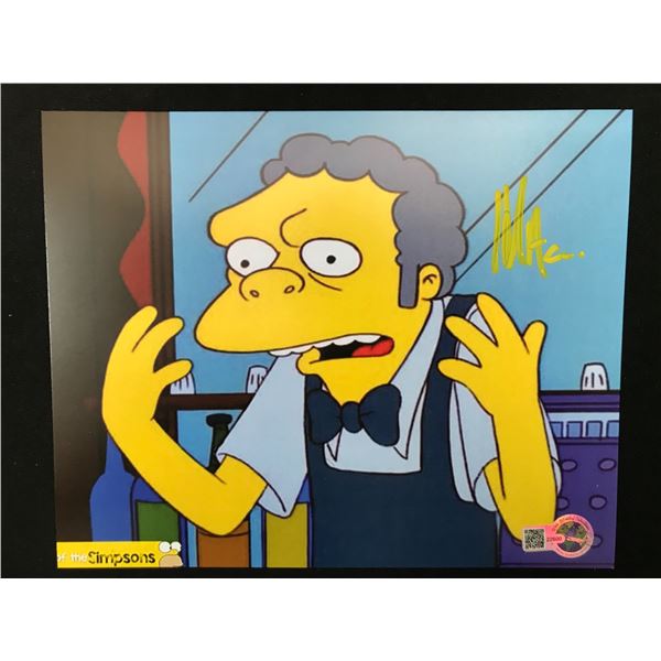 HANK AZARIA SIGNED MOE SIMPSONS 8X10 - WWOC COA